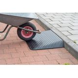 Rubber drempelhulp 9 cm met schuine zijvlakken