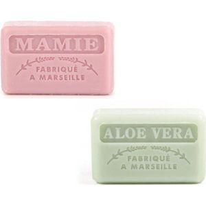 Savon de marseille cadeauset mama + aloë vera 2x 125 gr. - moederdag - oma cadeau - mama geschenkset - moederdag geschenkset