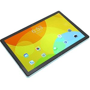 Tablet PC, 10,1 Inch Tablet EU-stekker 100-240V 5G WIFI Ondersteuning Microfoon GPS voor 11.0 voor Lezen (Groente)