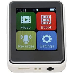 Muziekspeler met Volledig Touchscreen, MP3-speler met Elektrisch Boek Multifunctioneel 5.0 1,8-inch TFT-scherm voor Dagelijks Gebruik (128 GB geheugenkaart)