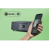 Pinell Supersound 701 - DAB+ Internetradio - Spotify Connect - Bluetooth - CD Speler - Zwart