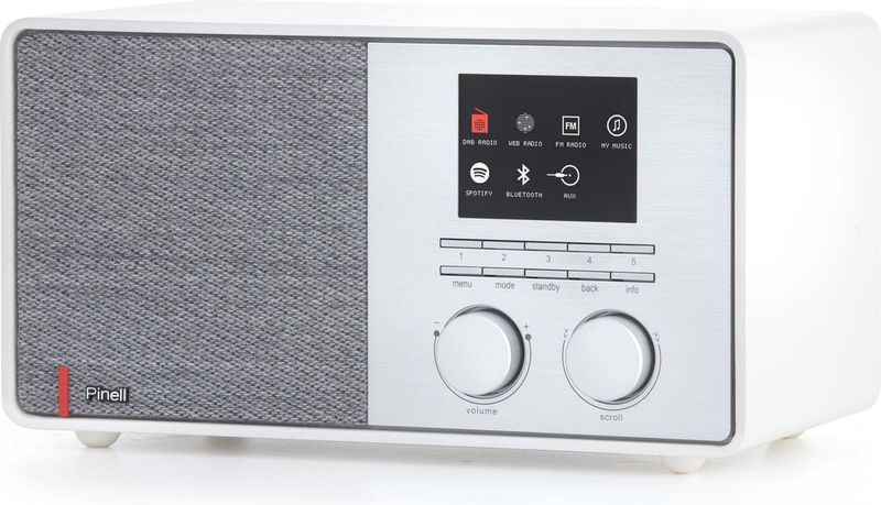 Pinell - Supersound 301 - Tafelradio - Wit - DAB+, FM, Internetradio, Bluetooth