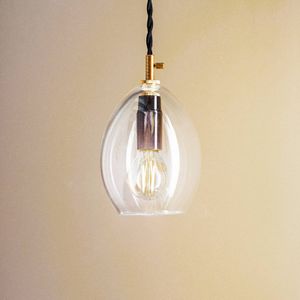 Northern Unika hanglamp, messing, 60 W, helder, 20 x 13,5 cm