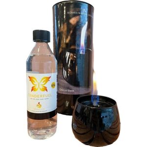 Tenderflame Giftbox Crocus Black - Geschenkverpakking - Incl. 0,5 L Tenderfuel