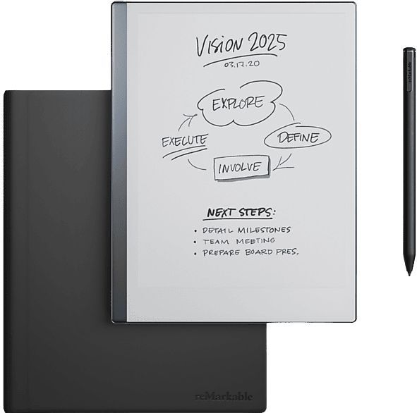 reMarkable - 2 - E-Ink-Tablet - Zwart - Leer Book Folio