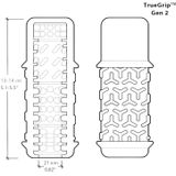 Handy - Interactive Masturbator 1.1 Attachment Gen 2 TrueGrip Masturbator Love Toy - Transparant