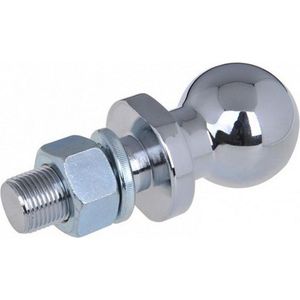 trekhaakkogel 50 mm recht staal M22 x 55 mm zilver