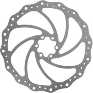 remschijf Sypo 203 mm 6 gaats zilver staal