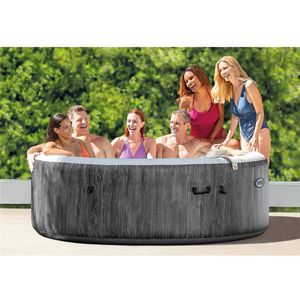 Intex 28442 PureSpa Greywood De Luxe Bubble Massage Jaccuzi 6-persoons Set