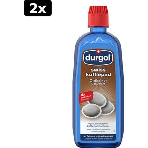 2x Durgol Swiss Ontkalker voor Koffiepadmachine 500 ml