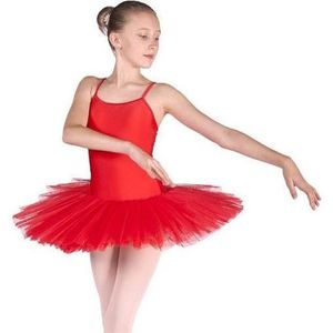 Ballepakje Lucy met tutu Rood - Maat 4 Jaar