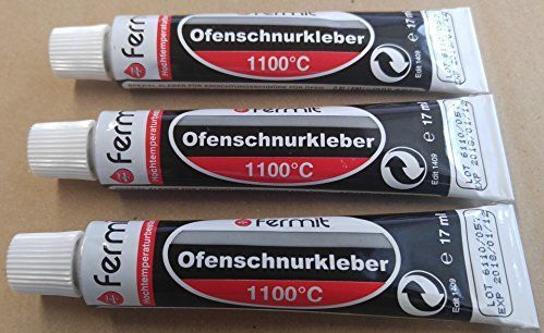 Afdichtlijnlijm kachellijm hoge temperatuur lijm afdichting 1100 °C Fermit 1 tot 5 tubes 17 ml (3 tubes 17 ml)