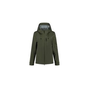 Jas Blue Loop Women Virga Shell Rainjacket Botanic Green-XS