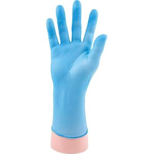 Nitril handschoen blauw maat L doos a 100 stuks disposable wegwerp poedervrij