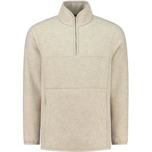 Blue Loop Mackinaw Half Zip Sweater Trui Heren Beige M