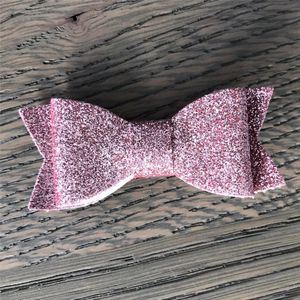 Haarclip Glitter Strik Medium Licht Roze