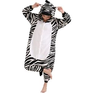 Zebra Onesie Verkleedkleding - Volwassenen & Kinderen - M (160-167cm)