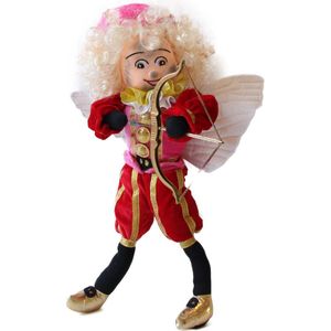 roetveeg pietenpop - Roetveegpiet Cupido - 40cm - Sinterklaas decoratie - Knuffel
