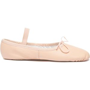 Balletschoenen Roze Meisjes - Voor Kinderen - Rumpf 1001 - Leer - Hele Zool - Maat 27,5