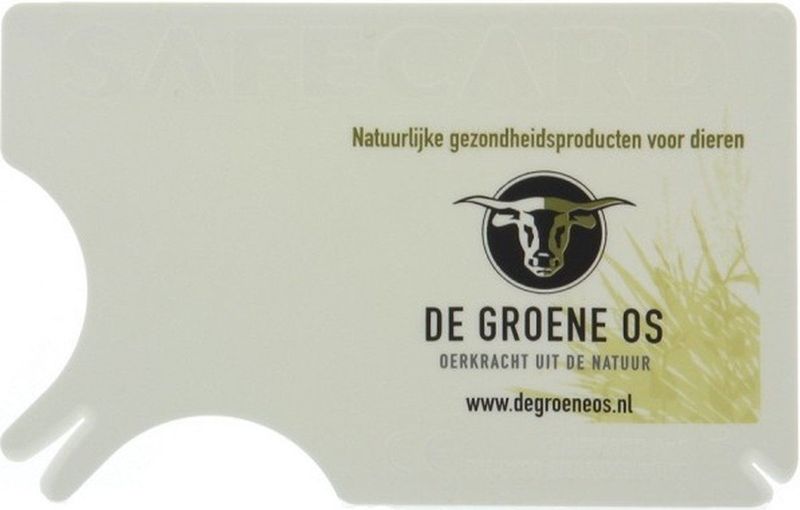 De groene os Tekenkaart safecard