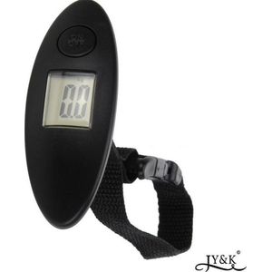 Digitale kofferweegschaal | weegschaal | digitaal | zwart | weegschalen | reizen | precisie | bagageweegschaal | vissen | visweegschaal