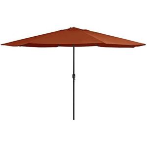 DCRAF Meubelset outdoor parasol met metalen paal 400 cm terracotta