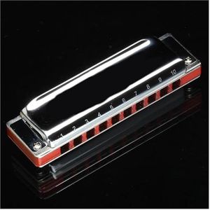 Diatonische Mondharmonica 10 Gaten Harp Master Mondharmonica Sleutel Van C Professionele Muziekinstrumenten professionele harmonica (Color : Key G)