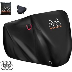 El Jardin - Fiets beschermhoes voor 3 fietsen - Alle weersinvloeden - 115 x 118 x 207 cm (B*H*L) - 300D - Zadelhoes - Beschermzak