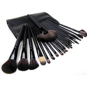 Professionele Make-up Kwasten - Kwastenset - Zwart - 24 stuks