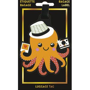Bagagelabel Octopus