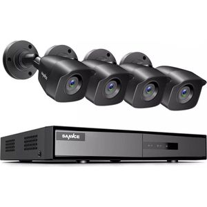 Sannce beveiligingscamera set met 4 camera’s ( FULL-HD ) en 1tb Harde schijf – plug and play – Nederlandse helpdesk