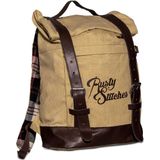 Rugzak Rusty Stitches Archer Beige-Bruin