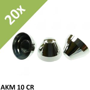 20x Fischer AKM 10 CR Afdekkap beschermschroef completering pluggenafdekking