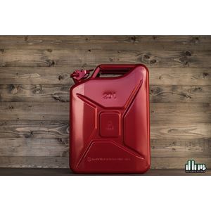 Stalen Jerrycan - Rood - 20L - Duurzaam Staal