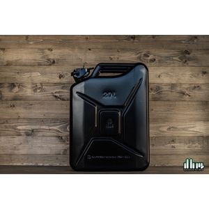 Stalen Jerrycan - Zwart - 20L - Hoogwaardig Staal