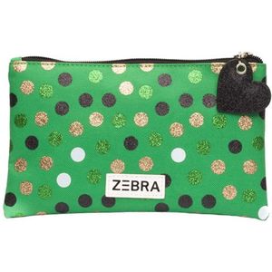 Zebra Trends Etui - Pencilcase Wild dots Green - toilettas