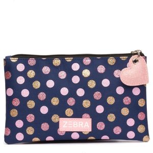 Zebra Trends Etui - Pencilcase Wild dots Navy - toilettas