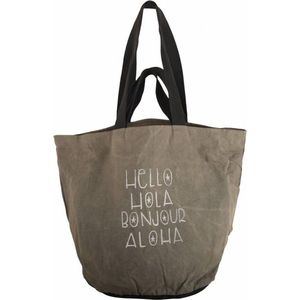 Mycha Ibiza - tas - Espart Hello 4007 - handtas met rits – Canvas Tas