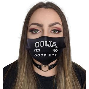 Twisted Apparel - Ouija Masker - Mondkapje - Zwart
