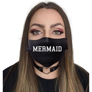 Twisted Apparel - Mermaid Masker - Mondkapje - Zwart