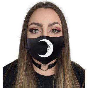 Twisted Apparel - Crescent Masker - Mondkapje - Zwart