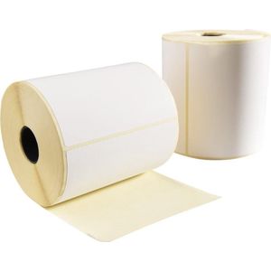 Huismerk - Zebra Labels - 102x150mm - 25mm Kern - 1 Rol - 300 Witte Labels