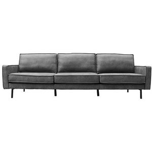 Sofa Apache 4-zits Antraciet - Stijlvolle en tijdloze bank met luxe kunstleren bekleding