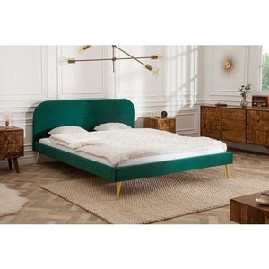 Bed Famous 140x200 cm Velvet Groen