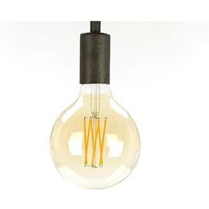 Lichtbron LED [G125] filament bol 12,5 - E27 6W dimbaar / Amberkleurig glas