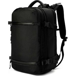 Globeless - Omnistow - Handbagage rugzak - 51x33x20cm - Cabin approved backpack - Zwart - 40L