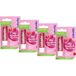 Labello Cherry Shine Lippenbalsem - 4 balsems