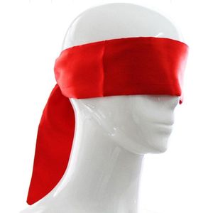 Rode Blindfold van zijde - Blinddoek - SM