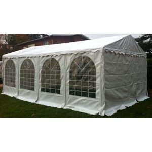 Professionele Partytent PVC 3x8x2,6 mtr in Wit