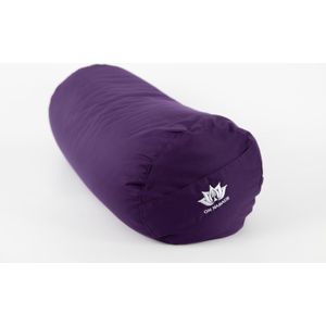 Om Namaste Bolster XL Paars Yogabolster - Gevuld met Boekweitkaf - ongeveer 5,5kg